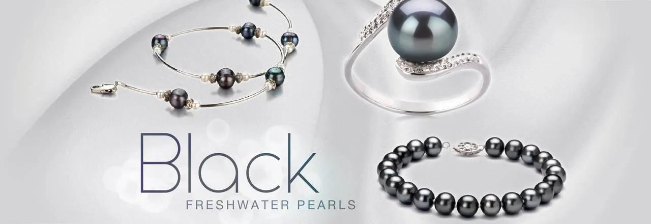 PearlsOnly Perles noires d'eau douce