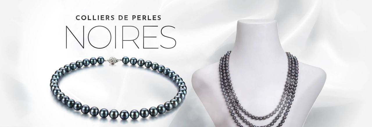 PearlsOnly Colliers de perles noires