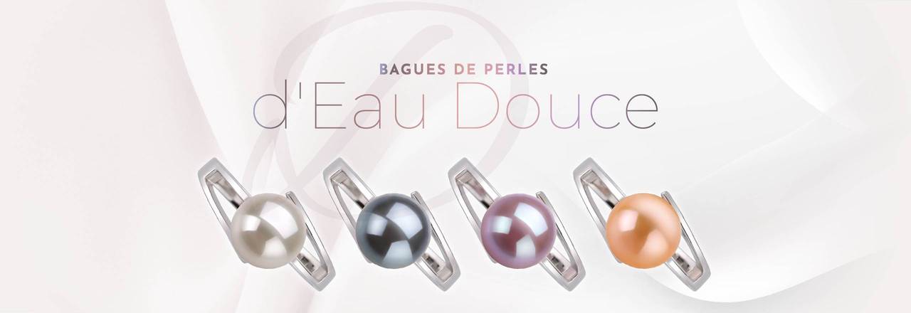 PearlsOnly Bagues perles d'Eau Douce