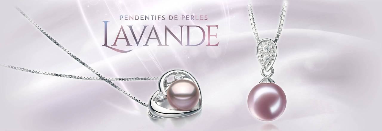 PearlsOnly Pendentifs en perles de lavande