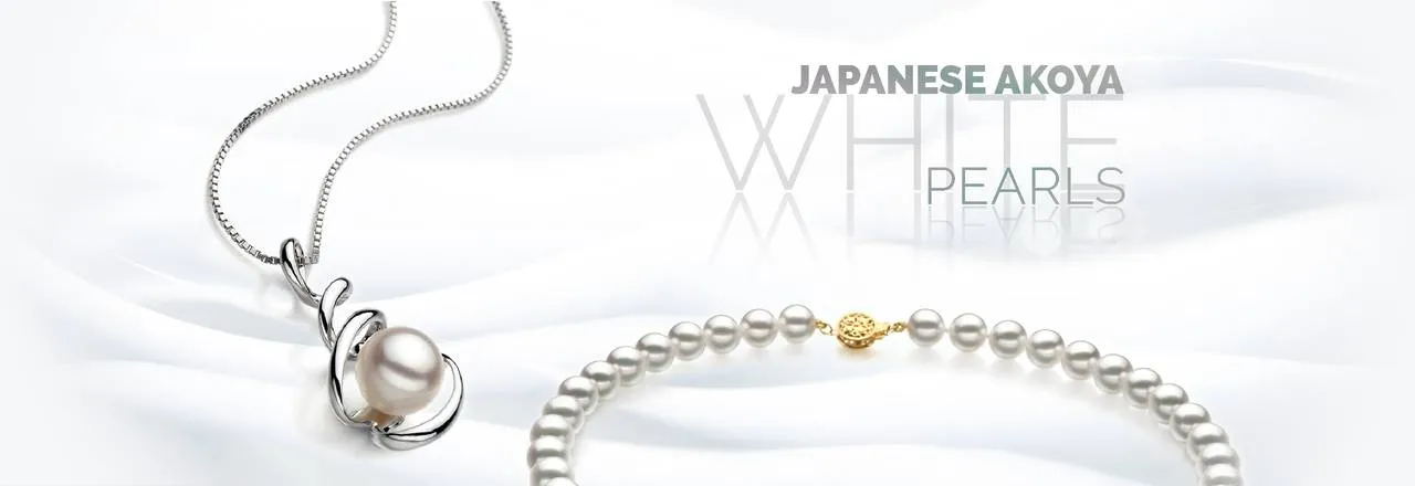 PearlsOnly Perles d'Akoya japonaises blanches