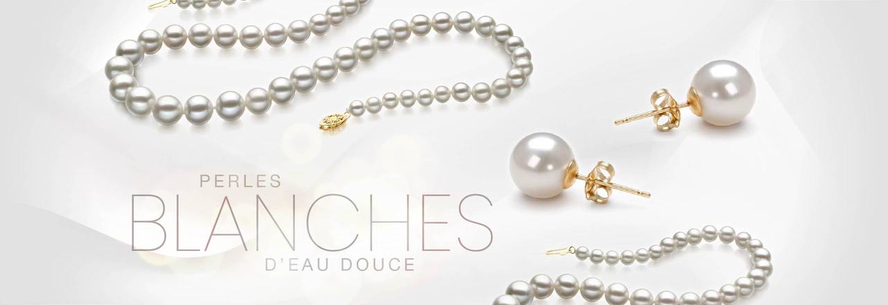 PearlsOnly Perles d'eau douce blanches